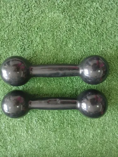 Par de halter 1kg emborrachado