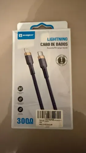 Cabo Lightning para USB-C 3 metros