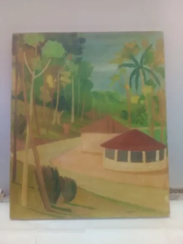 Quadro D'après Francisco Rebolo, OST, 50x60 cm, NÃO original, acompanha moldura 50x60