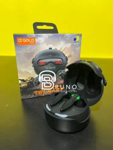 Fone de Ouvido TWS Gamer ?'GOLD PRO - Bruno Acessórios