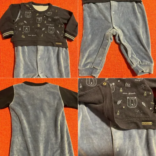 Macacão infantil masculino tamanho M - Bear Friend