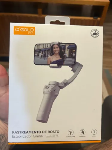 Gimbal Estabilizador A?Gold Pro SLF-10 - Rastreamento Facial