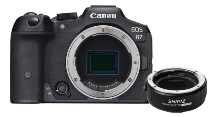 Camera Canon R7 + Adaptador EF RF canon (Produtos novos e lacrados)   