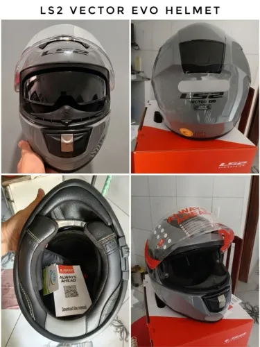 Capacete LS2 Vector Evo FF397- Nardo Grey (Tamanho 58/M)