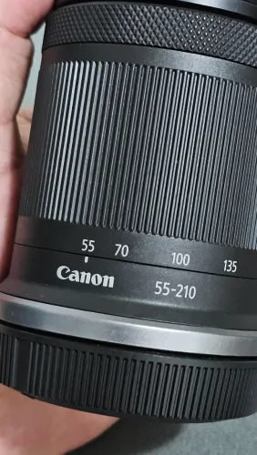CANON RF-S 55-210MM IS STM SUPER NOVA IMPECÁVEL 