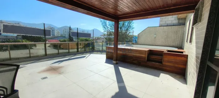 COBERTURA LINEAR NO RECREIO DOS BANDEIRANTES , 166M² , 3 QUARTOS COM PISCINA PRIVATIVA