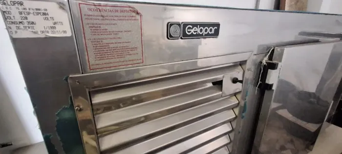 Freezer inox Gelopar