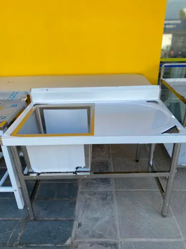 NZ. Pia inox lado esquerdo 1,20x70