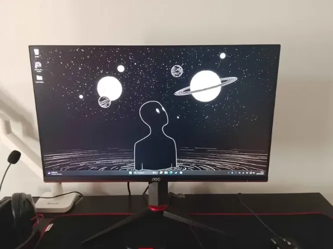 Monitor Gamer AOC Hero 27 Full HD, Wide, 144 Hz, 1ms, IPS, HDMI e VGA, G-Sync