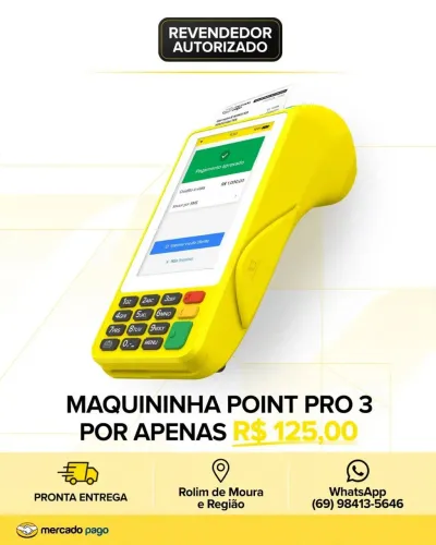 Maquininha de cartão de crédito mercado pago