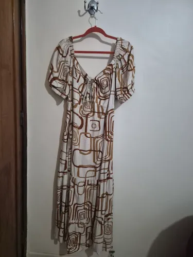 Vestido longo estampado 