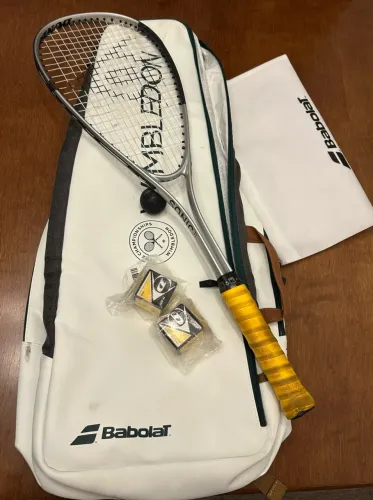 Kit bolsa e Raquete Squash