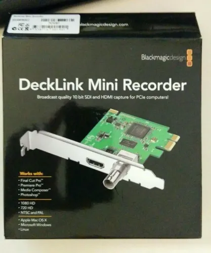 Placa Blackmagic Mini Record HD SDI e HDMI