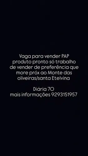 Vaga pra venda de bolo no pote