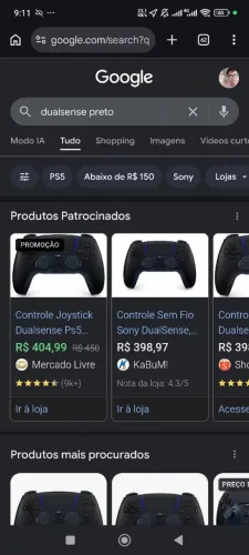 Controle De Ps5 Dualsense preto e roxo