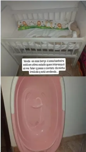 Vende se banheira e berco
