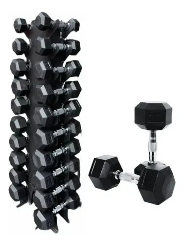 KIT HALTERES INJETADOS COM PEGADA CROMADA + TORRE