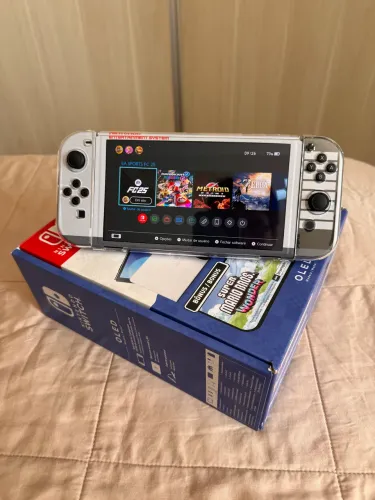 GARANTIA VITALÍCIA Switch Oled Desbloqueado + Acessórios