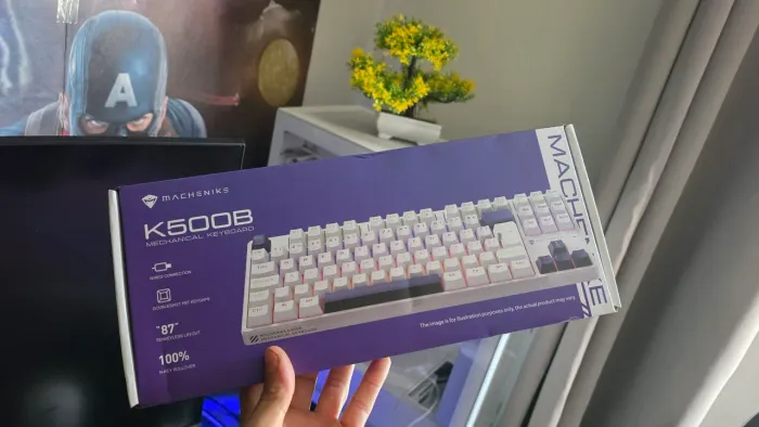 Teclado Mecânico Machenike K500 B87 (NOVO) ABNT2 RGB