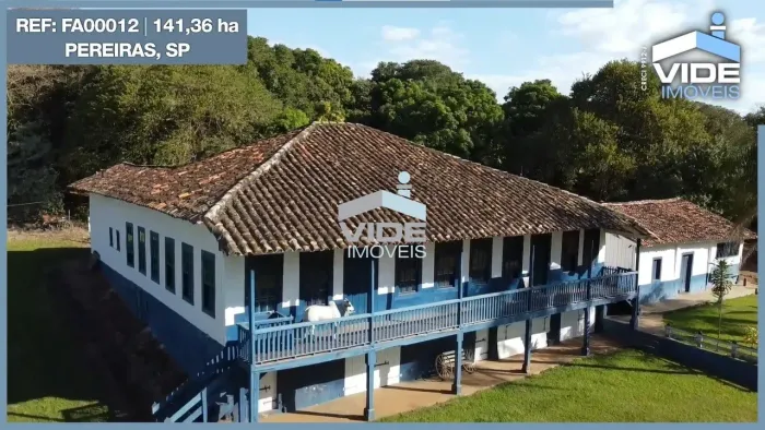 Fazenda a venda em Pereiras/SP, Fazenda bicentenária à venda.