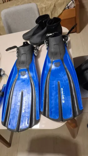 Equipamento Mergulho Nadadeira,snokel, marcara, botinha