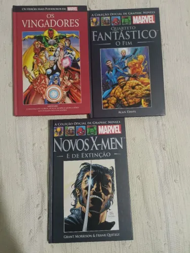 Marvel hq vingadores,quarteto fantástico e x man