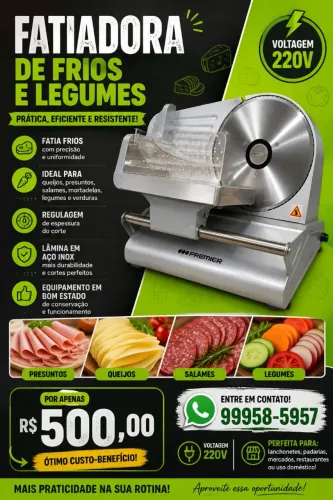 Vendo fatiador de frios e legumes em Xapuri