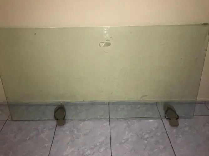 Tampa de mesa de vidro