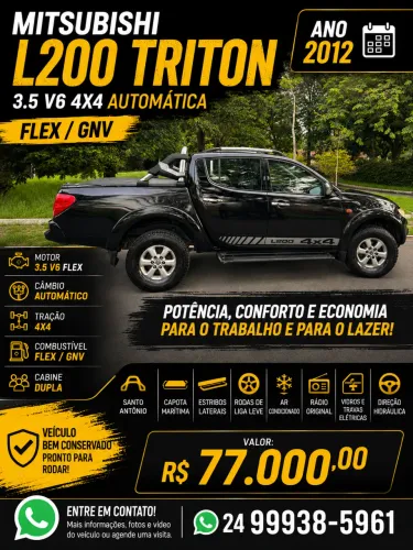 Mitsubishi L200 Triton HPE 3.5 CD V6 24V Flex Aut. 2012