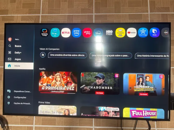 Smart TV Samsung na garantia 50?