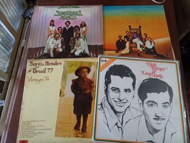Lote com 8 discos de vinil 