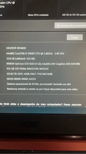 Notebook Acer nitro 5