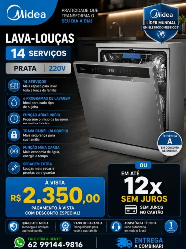 PROMOÇÃO LAVA LOUÇA 