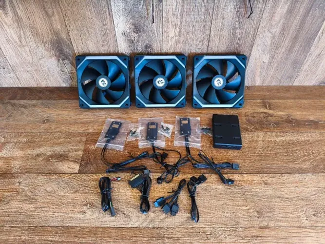 Kit 3 Fans Argb Redragon By Lian Li Uni Fan Sl120 Preto