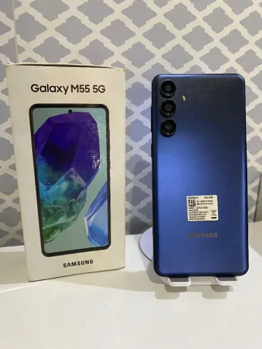 Galaxy M55 5G 256/8+8GB com Caixa e Nota Fiscal Entrego