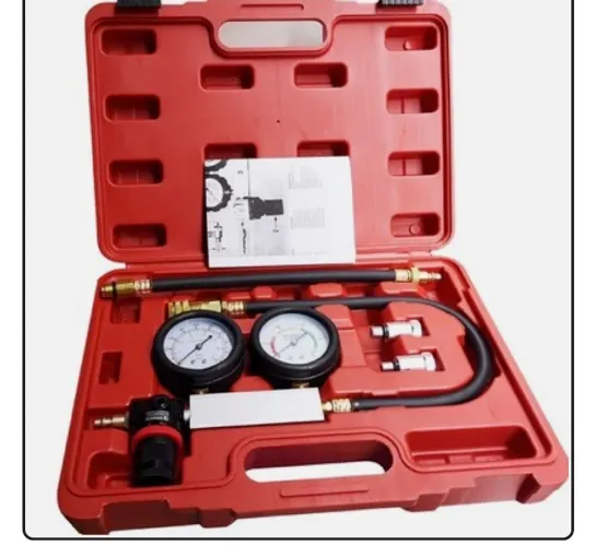 Cylinder Leak Down Tester,Compression Test kit - Engine Cylinder Dual Gauge