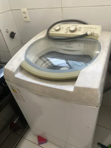 Máquina de lava com defeito