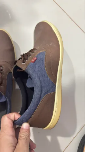     Tênis Levi?s Masculino Casual Marrom e Azul - Tam. 41