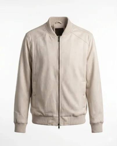 Jaqueta Bomber com Efeito Suede JCanedo