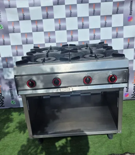 Fogao industrial inox Macom 