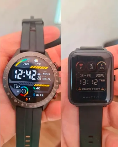 DESAPEGO - kit com 2 smartwatches haylou solar pro e amazfit