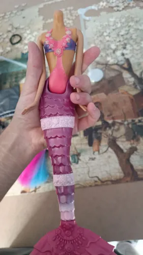 Sucata boneca Barbie sereia LEIA O ANÚNCIO