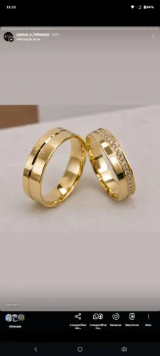 Alianças em ouro 18k 