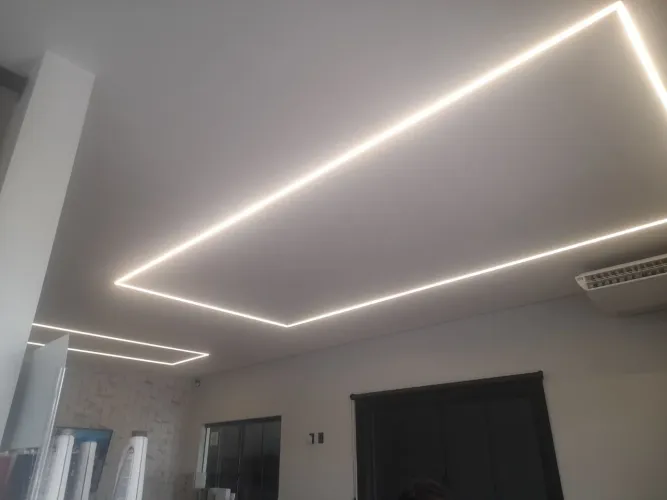 Forró gesso 39 reais instalação led. Canaletas .casa inteligente incluso