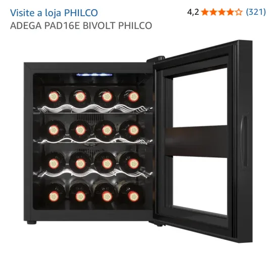 Adega 12 garrafas Philco