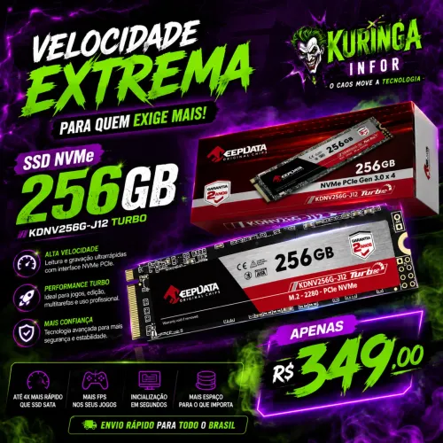 Ssd M.2 Nvme 256gb 2280 Keepdata Kdnv256g-j12