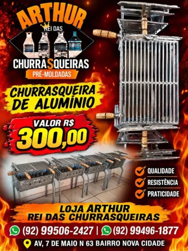 Churrasqueira de alumínio