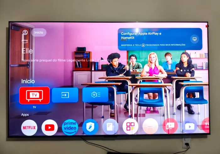 Tv 75 Google tv Android 4k Qled - Pego TV menor e Passo Cartão 
