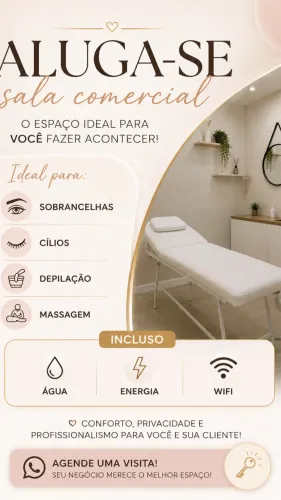 Contrata se CABELEIREIRA E MANICURE, aluga se uma sala comercial
