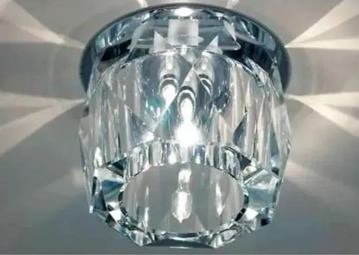 Luminária de teto embutido Stella cristal 